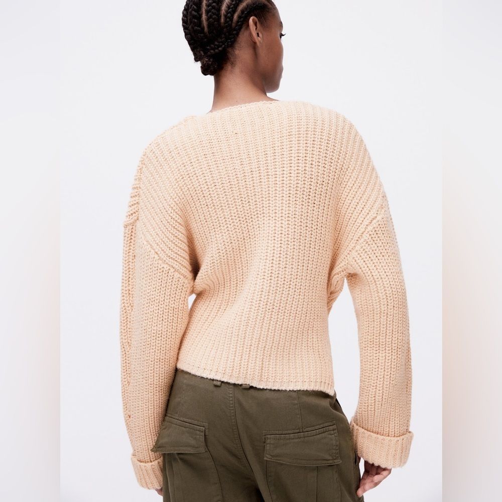 ZARA TIED WRAP CARDIGAN - Picture 4 of 9